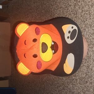 Black Scale Bear Black Orange Fitted Hat Large Rare